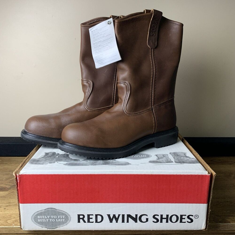 RedWing Super Sole Boots Size 9 Men’s Brown 2231 Safety Toe New USA Made